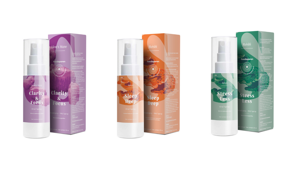  New Medicinal mushrooms mouthsprays from Foodsporen