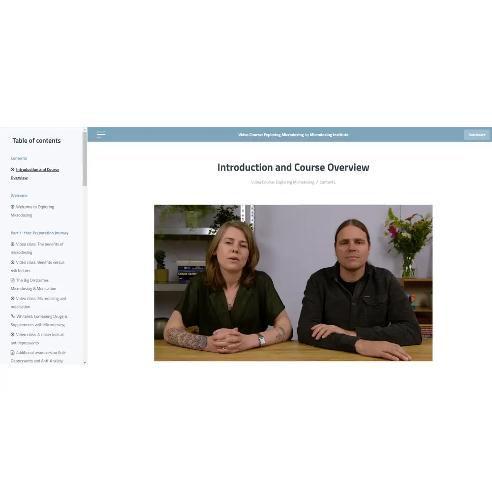 Microdose - Online Video Course: Explore Microdosing