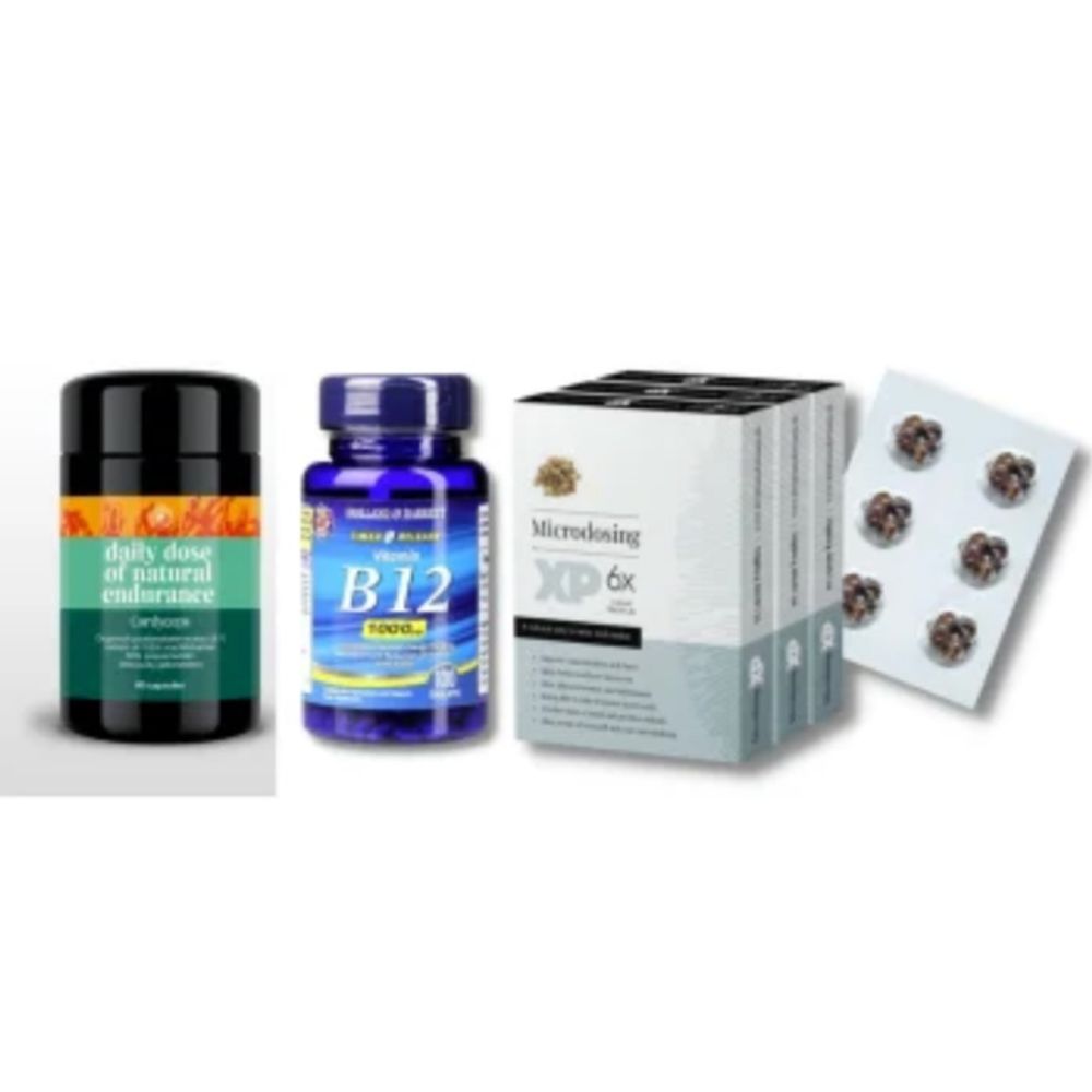 Microdose - Stacking Cordyceps capsules + Microdosing XP Truffles + Vit B12