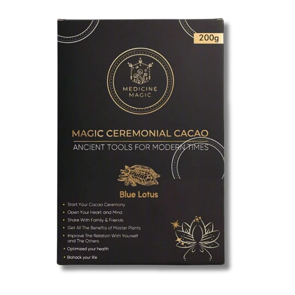Microdose - Ceremoni&euml;le Cacao met Blue Lotus &ndash; Nymphaea Caerulea (hartopenend & ontspannend)