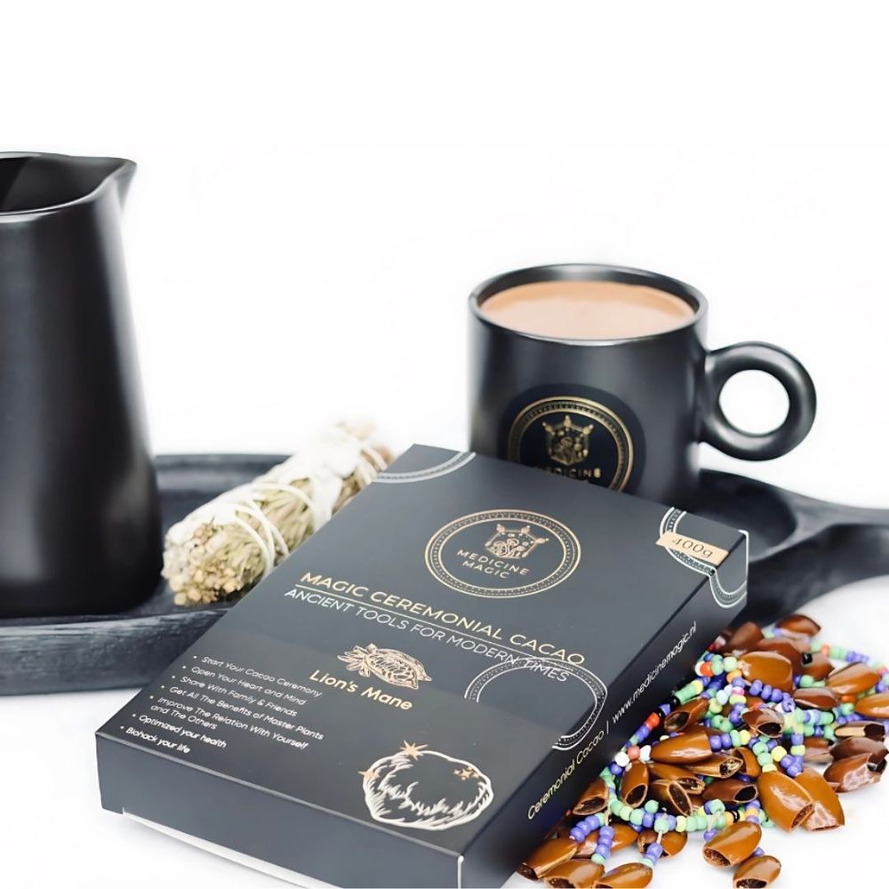 Microdose - Ceremoni&euml;le Cacao met Lion&rsquo;s Mane &ndash; Voor heldere focus en innerlijke rust