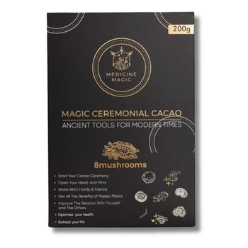 Microdose - Ceremoni&euml;le Cacao met 8 Medicinale Paddenstoelen &ndash; Immuun- en Focus