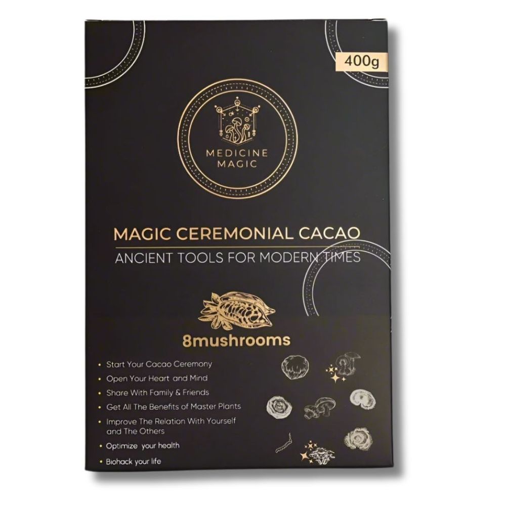 Microdose - Ceremoni&euml;le Cacao met 8 Medicinale Paddenstoelen &ndash; Immuun- en Focus