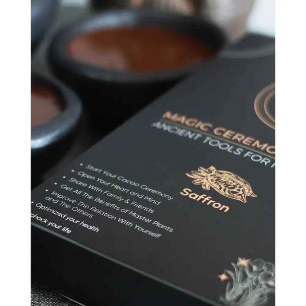 Microdose - Ceremoniële Cacao met Saffraan - Ontspanning en balans 