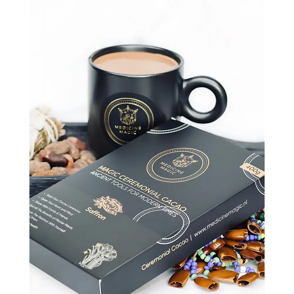 Microdose - Ceremoniële Cacao met Saffraan - Ontspanning en balans 