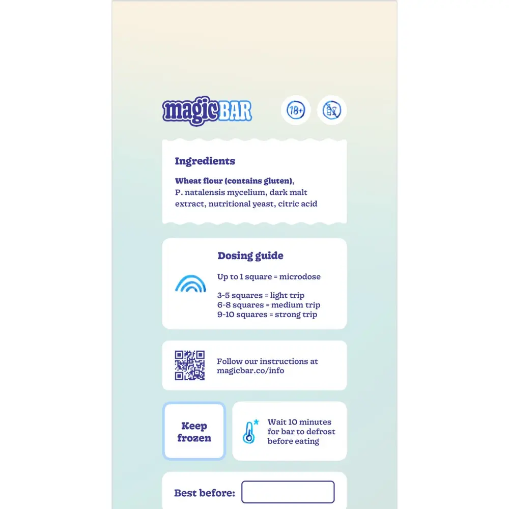 Microdose - Magic Bar &ndash; Psychedelic Mycelium Bar