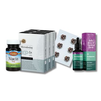 Microdose - Stamets Stack Lion's Mane Extract Premium+ Microdosing XP truffels + Niacine