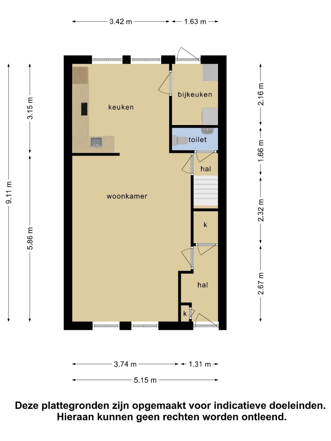 Gitaarstraat 6, SPIJKENISSE plattegrond 1