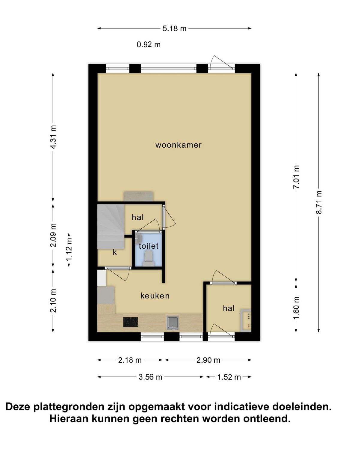 Rio Grandestraat 8, SPIJKENISSE plattegrond 2