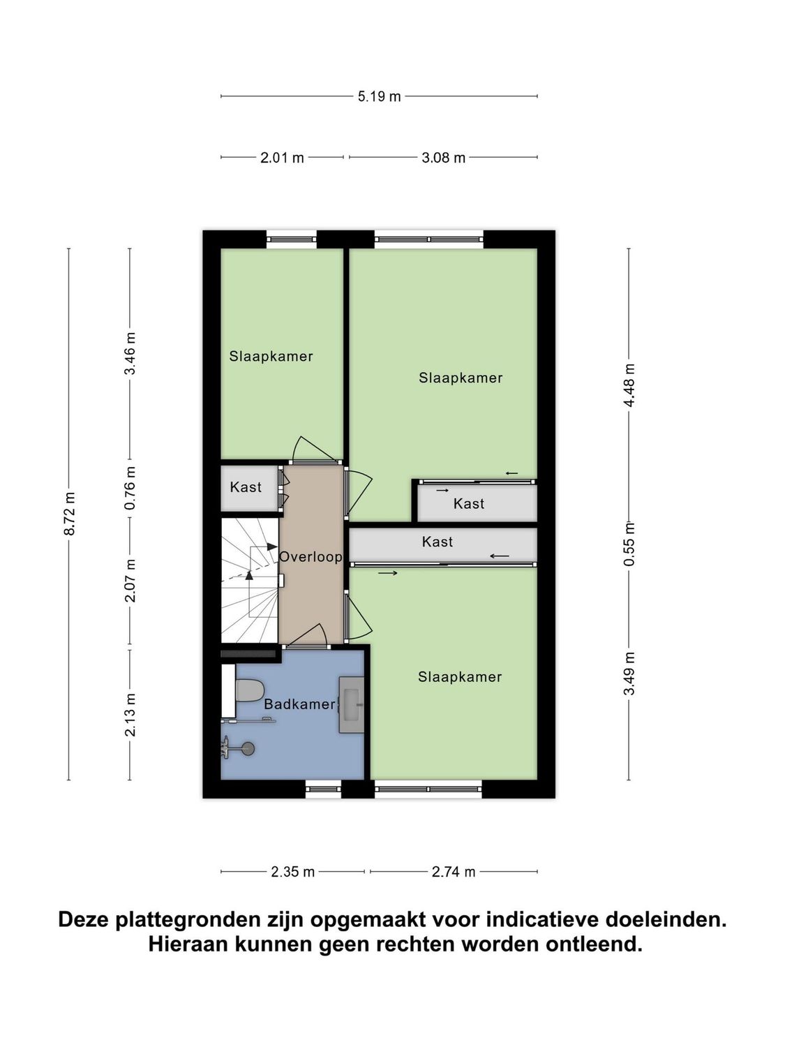 Rousselpad 10, SPIJKENISSE plattegrond 2