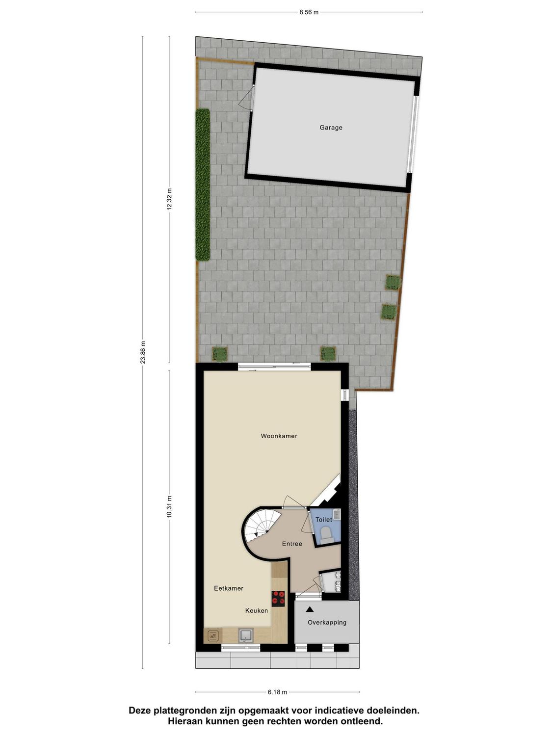 Sientje Mesdag-van Houtenstraat 129, SPIJKENISSE plattegrond 1