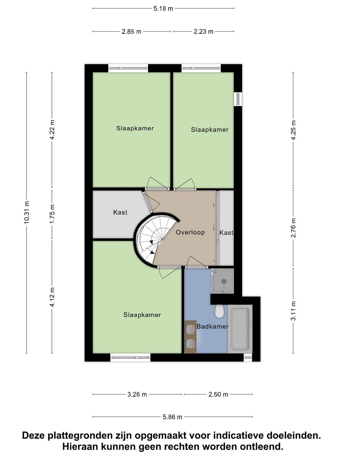 Sientje Mesdag-van Houtenstraat 129, SPIJKENISSE plattegrond 2