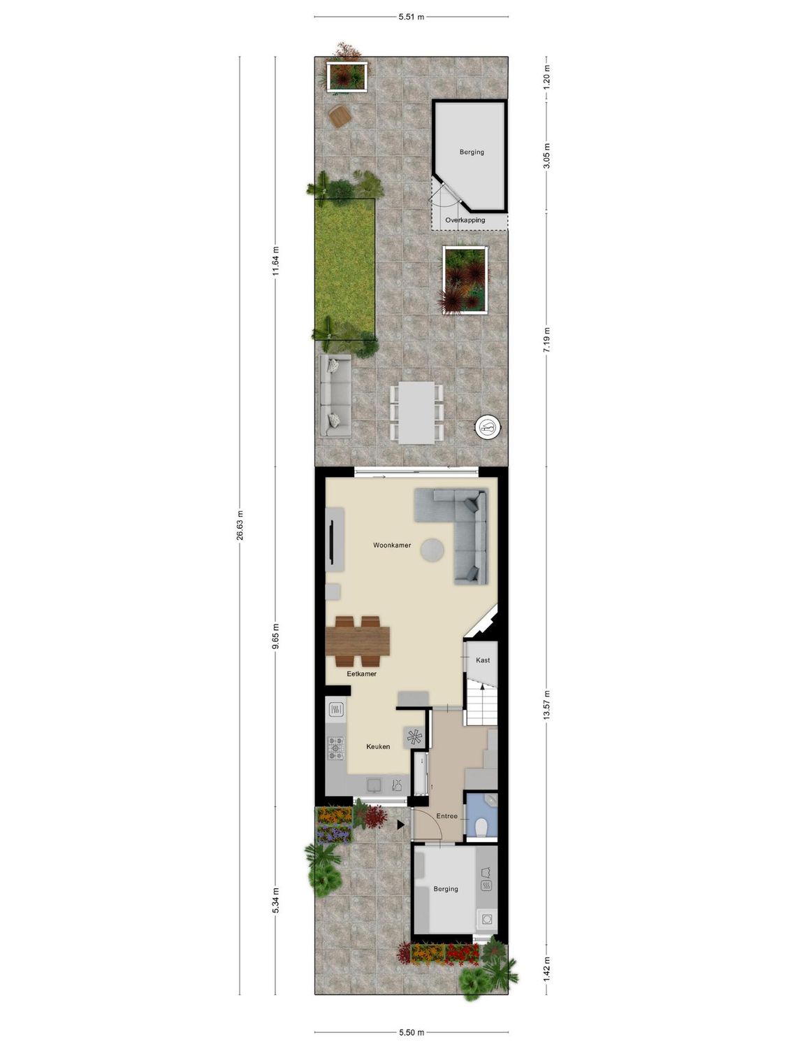 Mozartweg 33, SPIJKENISSE plattegrond 1