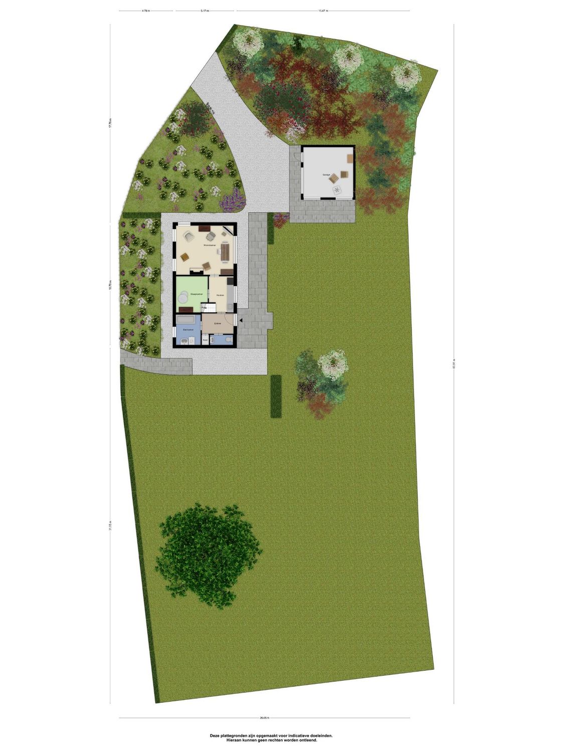 Oudelandsedijk 67, ABBENBROEK plattegrond 1