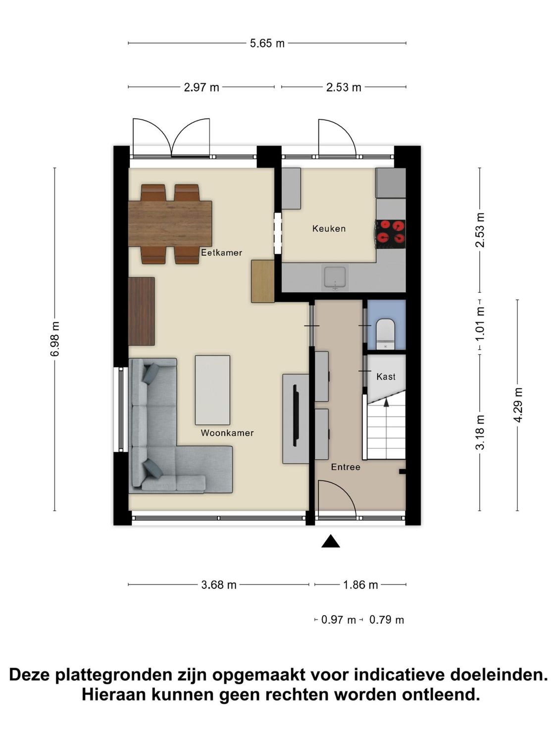 Jacob van Ruijsdaelpad 1, SPIJKENISSE plattegrond 0