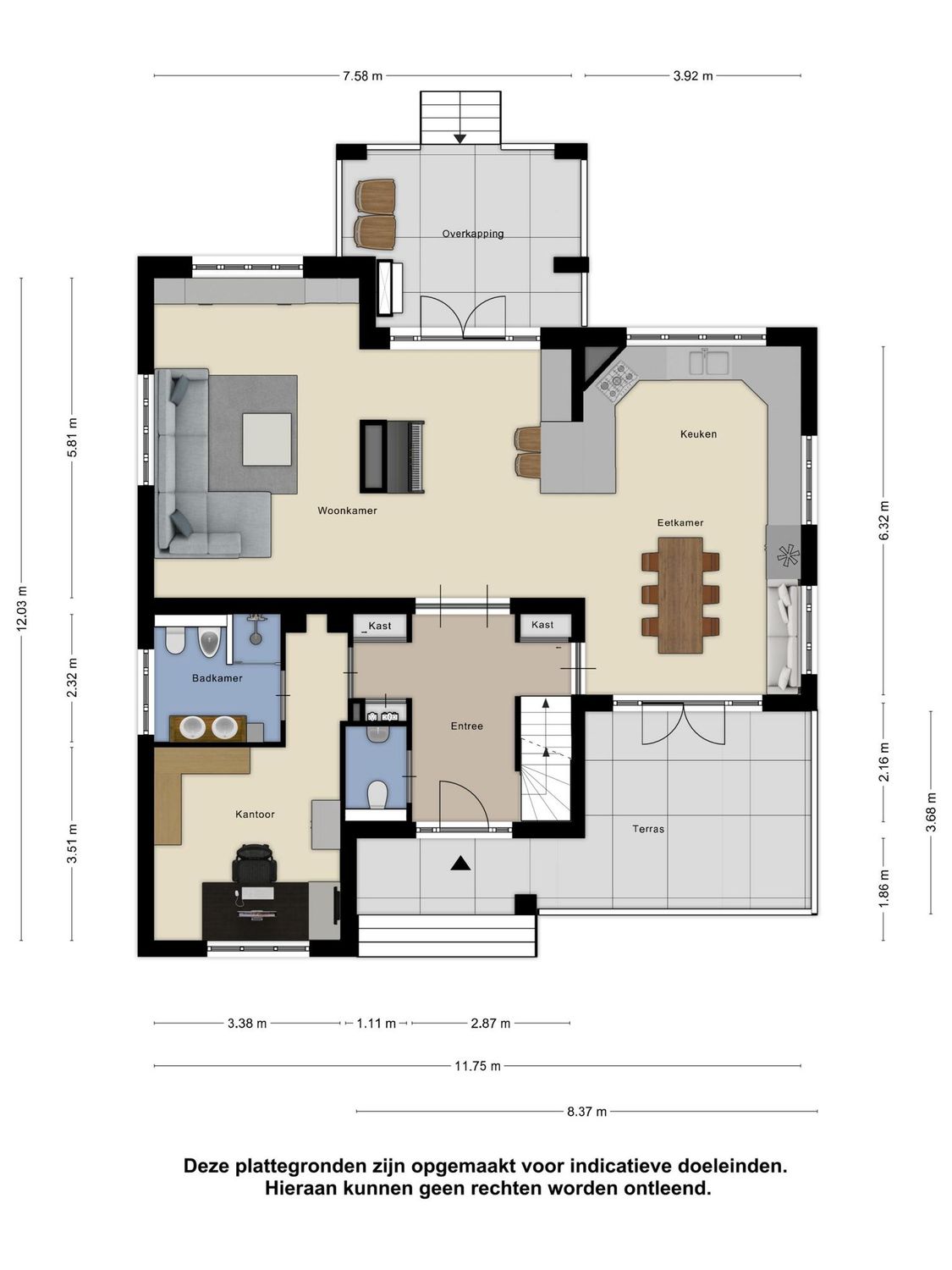 Gooischelaan 22, ZUIDLAND plattegrond 2