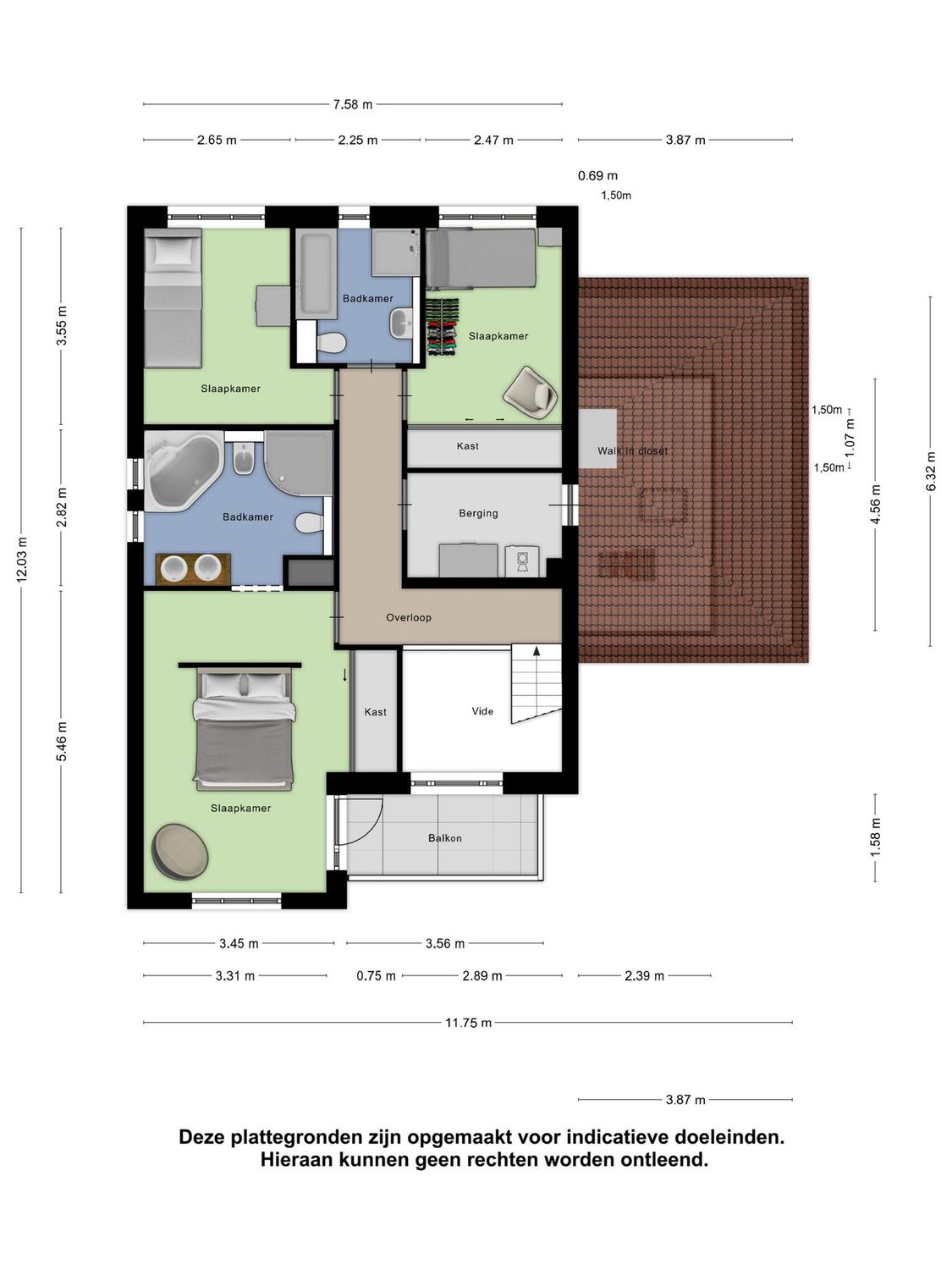 Gooischelaan 22, ZUIDLAND plattegrond 3