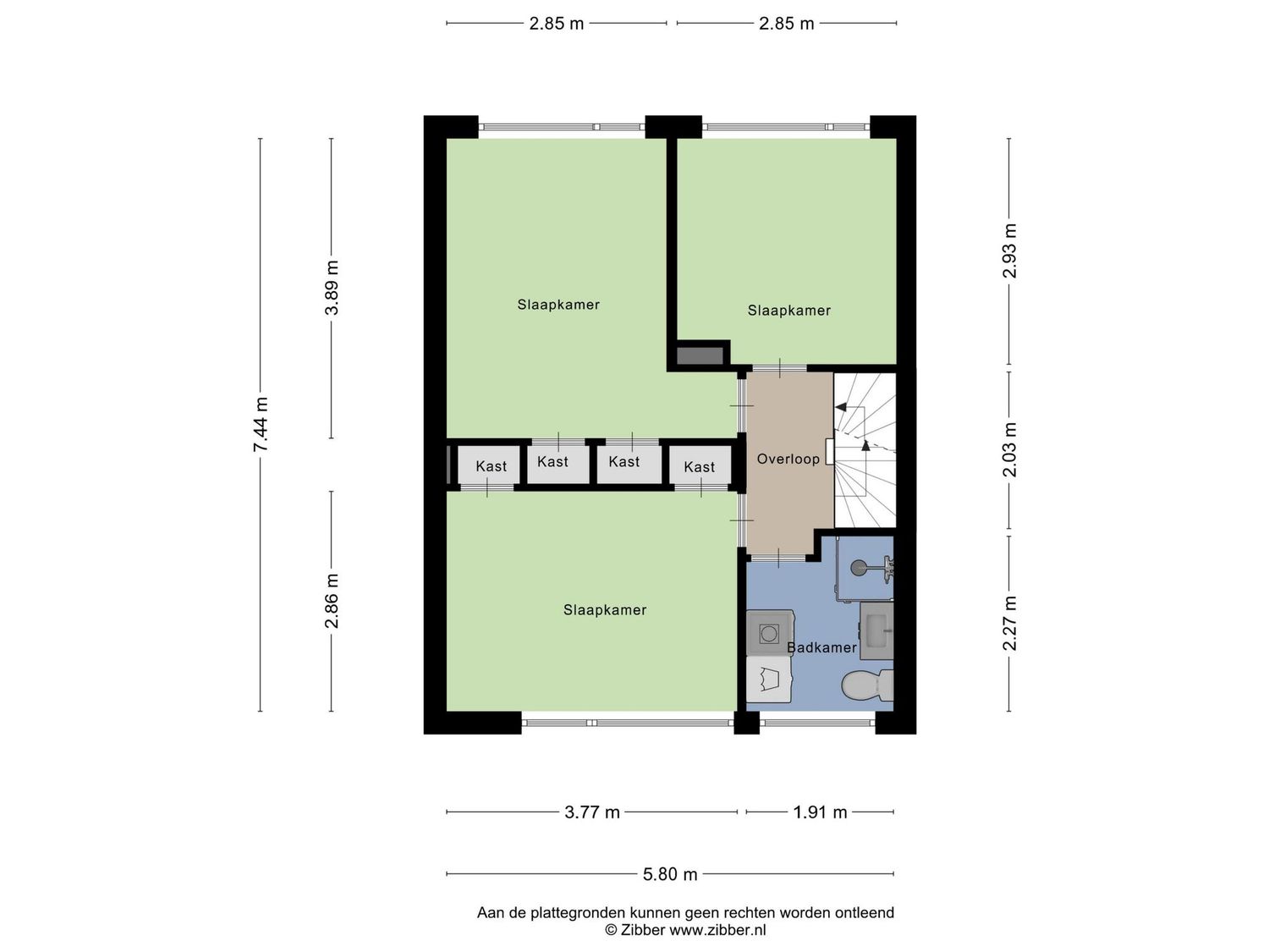 Vestapad 4, SPIJKENISSE plattegrond 3