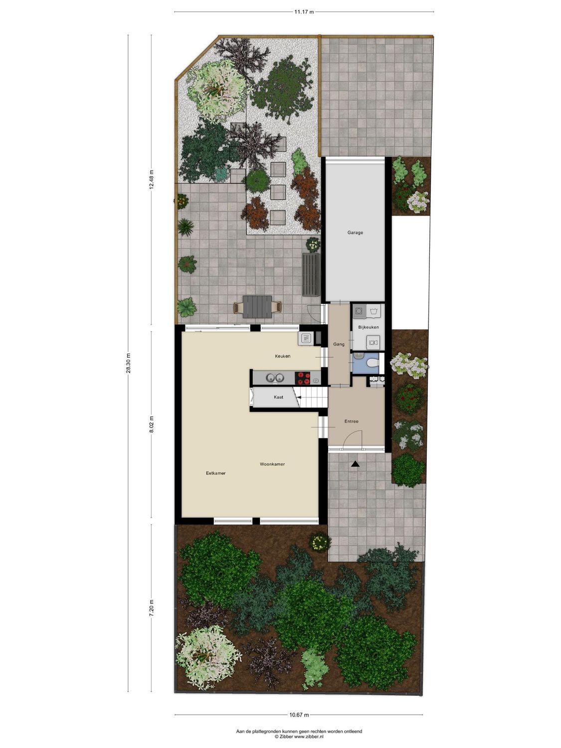 Salamanderveen 341, SPIJKENISSE plattegrond 1