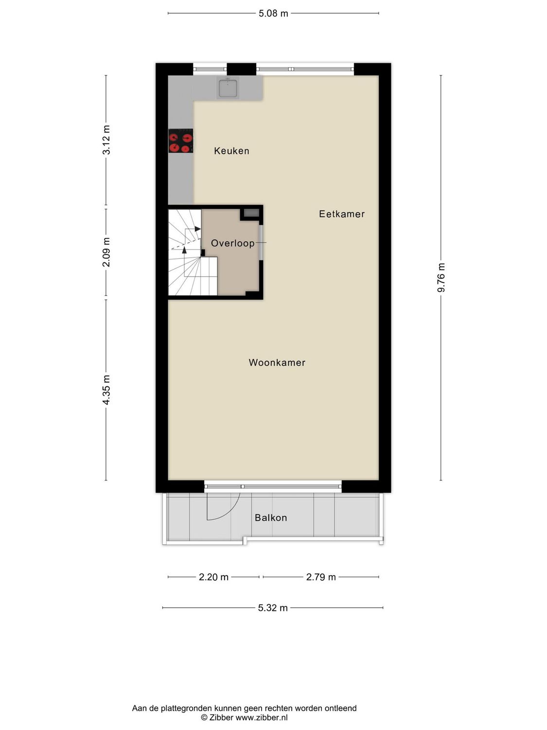 Hugo van Voorneweg 58, HEENVLIET plattegrond 2