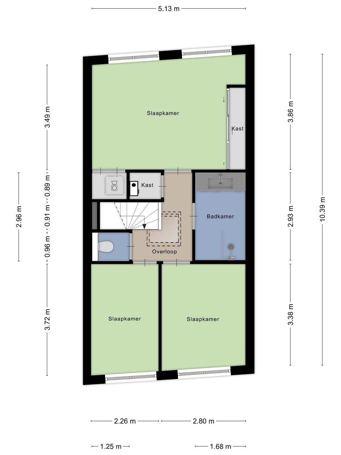 Annie van Hattemstraat 20, SPIJKENISSE plattegrond 3