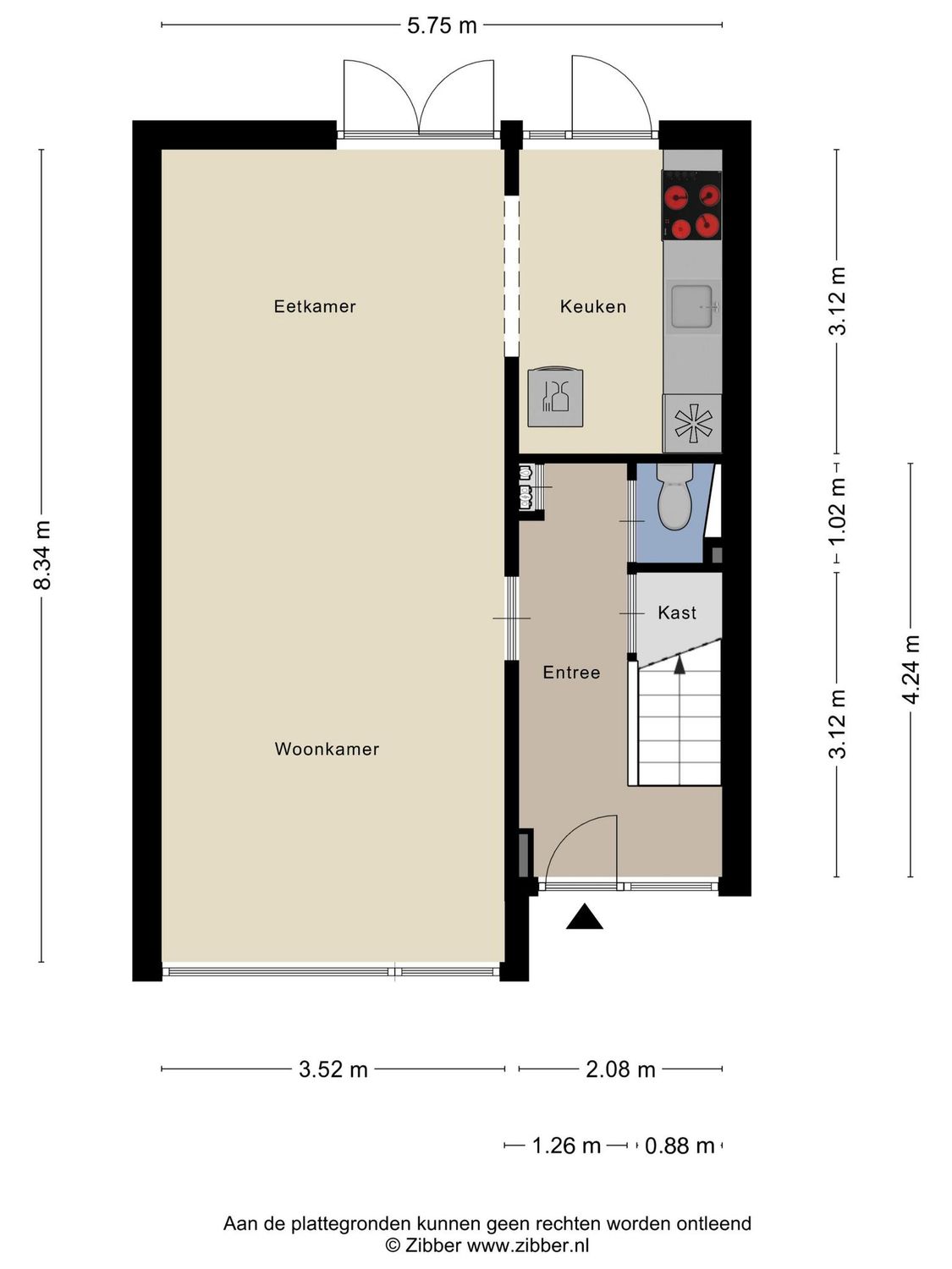 Lijsterbeslaan 15, ROZENBURG plattegrond 0