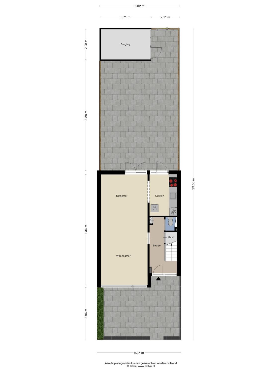 Lijsterbeslaan 15, ROZENBURG plattegrond 1