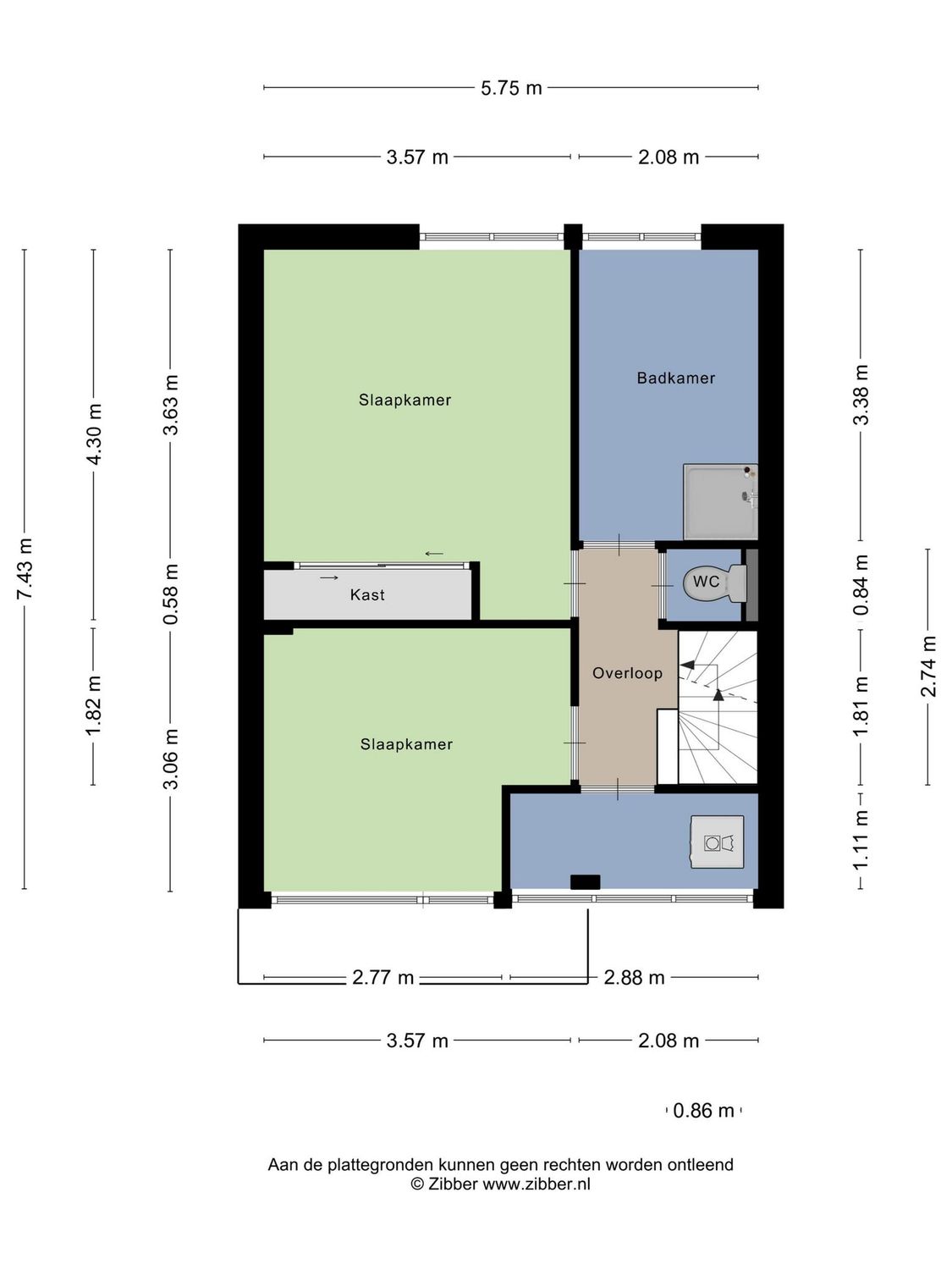 Lijsterbeslaan 15, ROZENBURG plattegrond 3