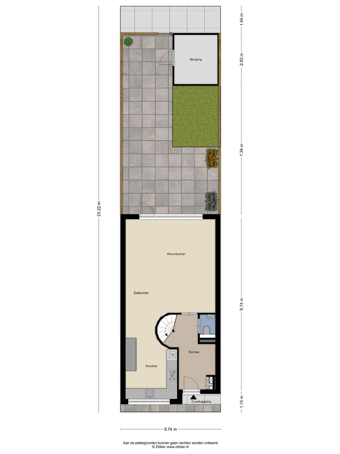 Else van der Banstraat 173, SPIJKENISSE plattegrond 1