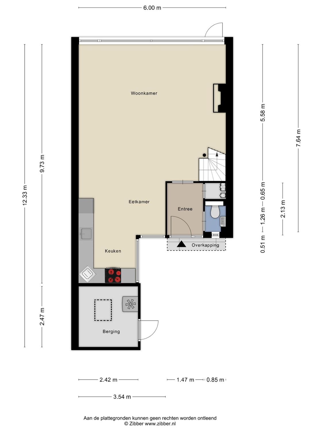 Beverveen 333, SPIJKENISSE plattegrond 0