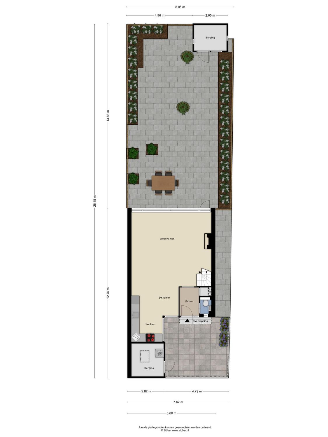 Beverveen 333, SPIJKENISSE plattegrond 1