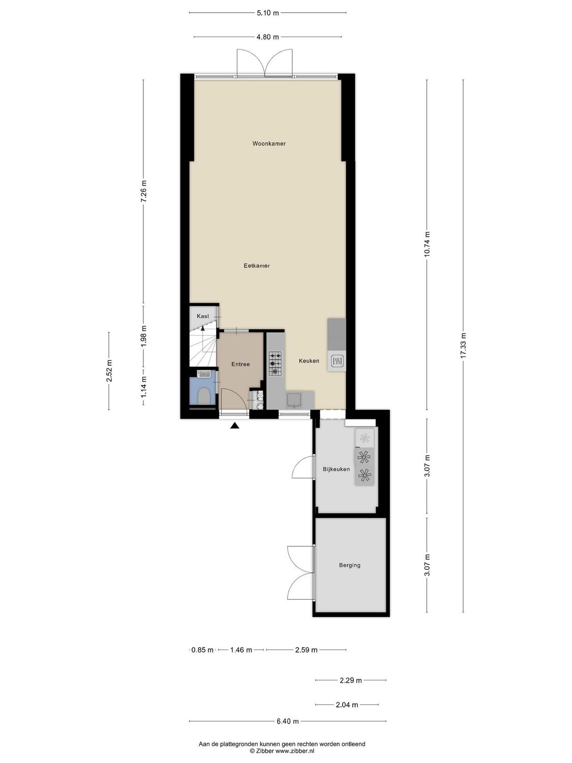 Jachthoek 6, ZUIDLAND plattegrond 0