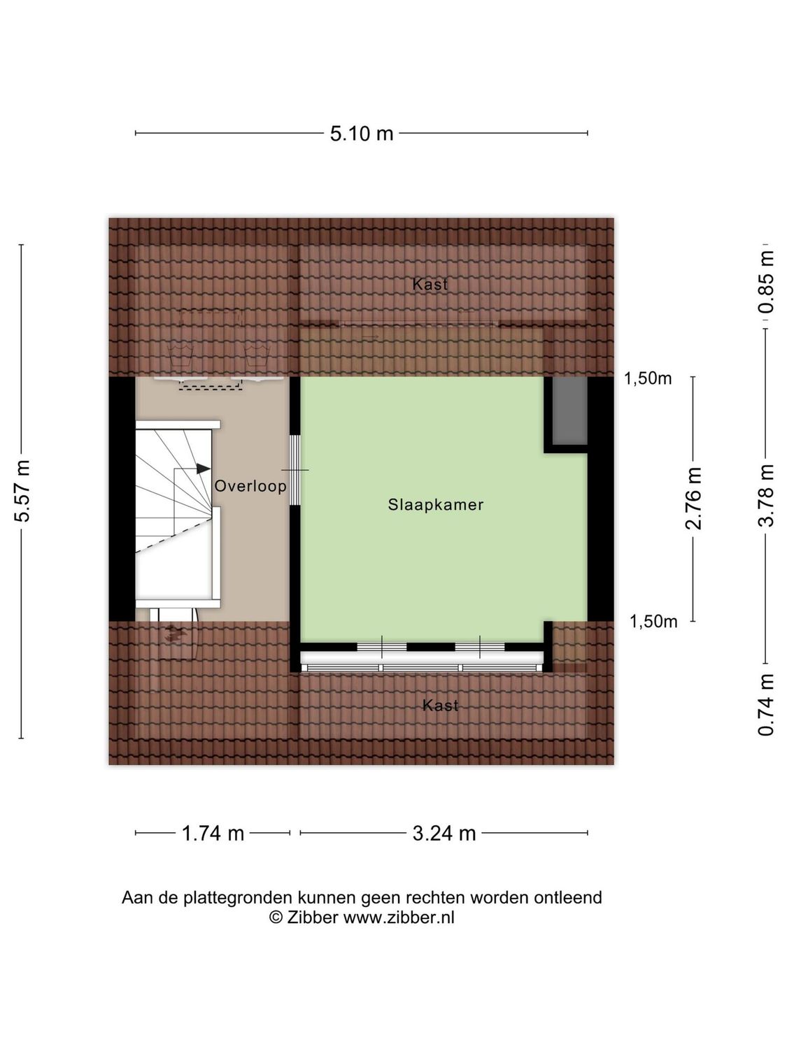 Jachthoek 6, ZUIDLAND plattegrond 4