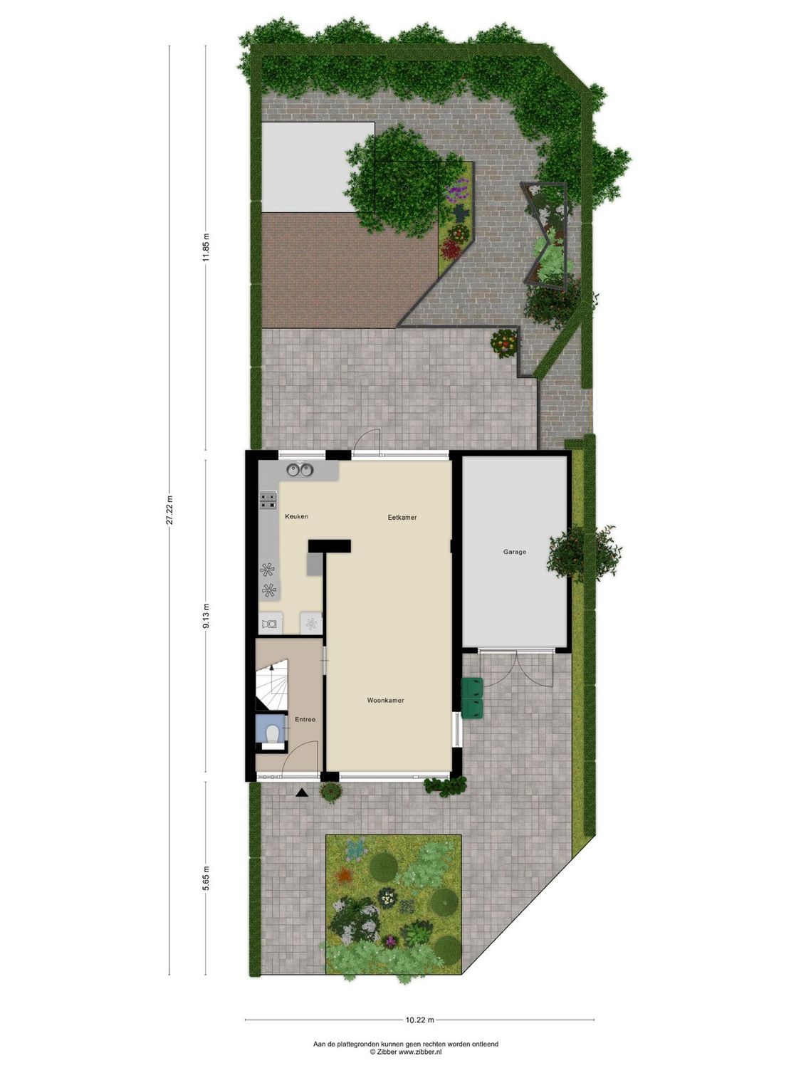 Leliestraat 76, SPIJKENISSE plattegrond 1