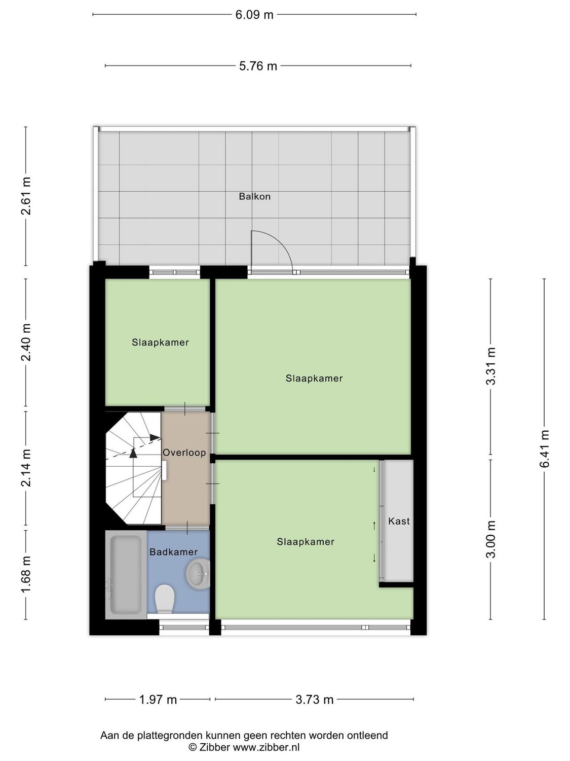 Leliestraat 76, SPIJKENISSE plattegrond 2