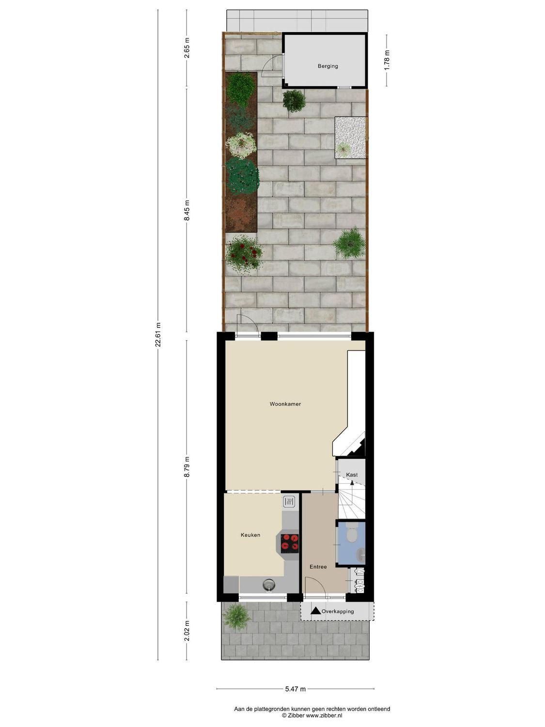 Schaduwgras 6, SPIJKENISSE plattegrond 1