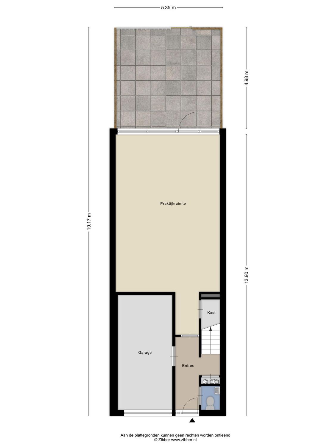 J. Kluitstraat 16, SPIJKENISSE plattegrond 1