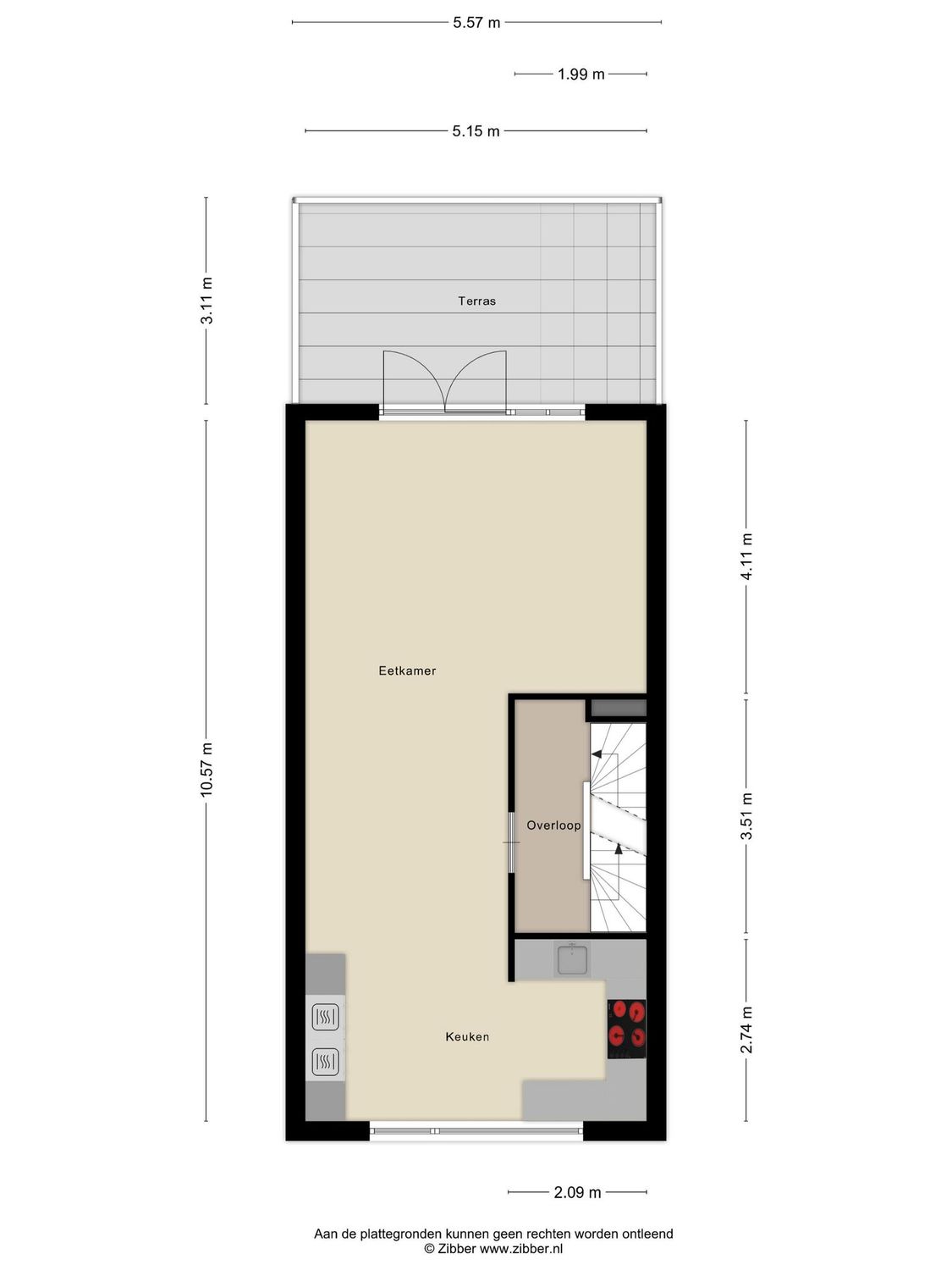 J. Kluitstraat 16, SPIJKENISSE plattegrond 2