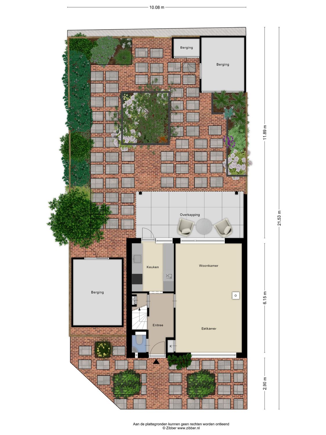 Markenburglaan 16, GEERVLIET plattegrond 1