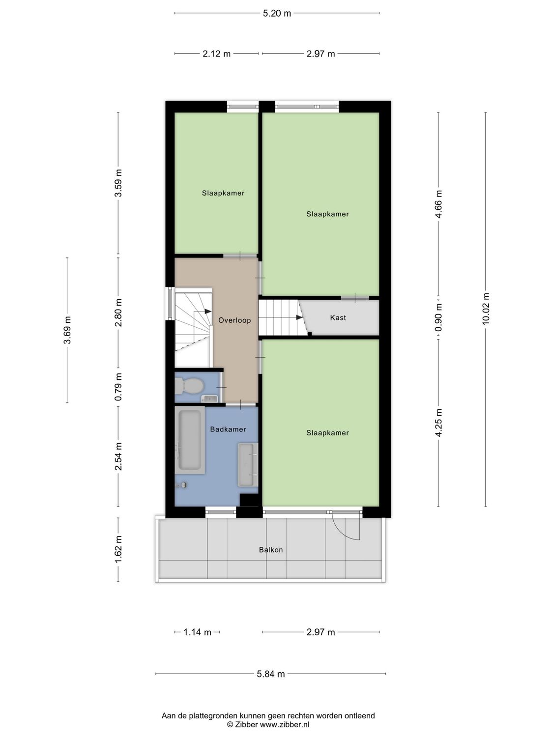 Nijlstraat 4, SPIJKENISSE plattegrond 2