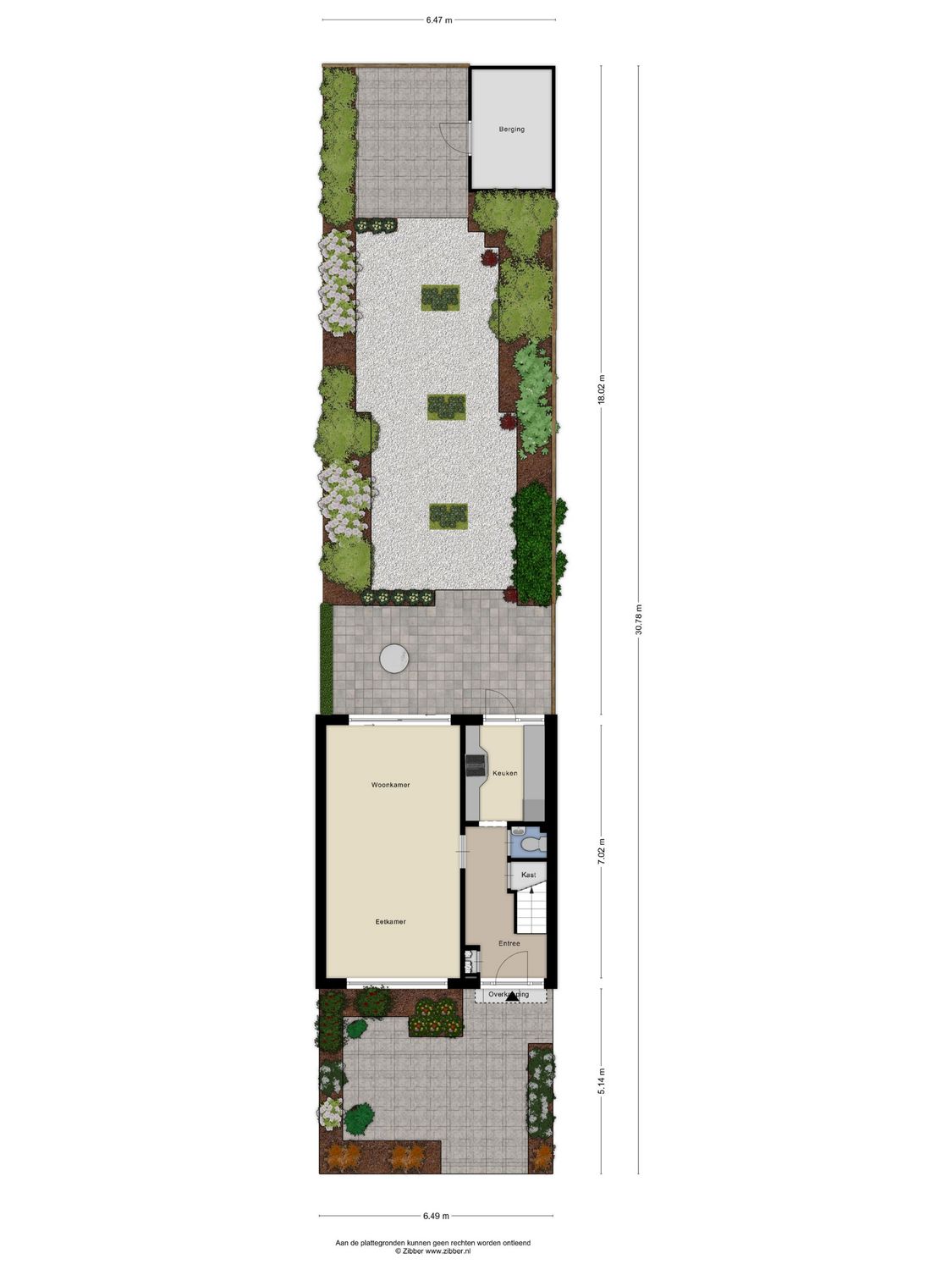 Prins Bernhardlaan 12, SPIJKENISSE plattegrond 1