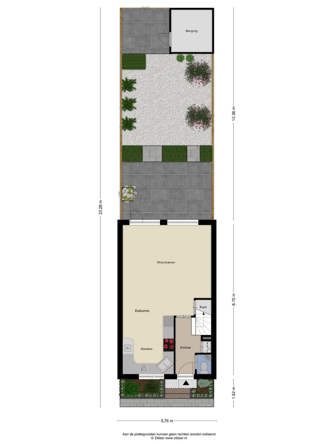 Rousselpad 4, SPIJKENISSE plattegrond 1