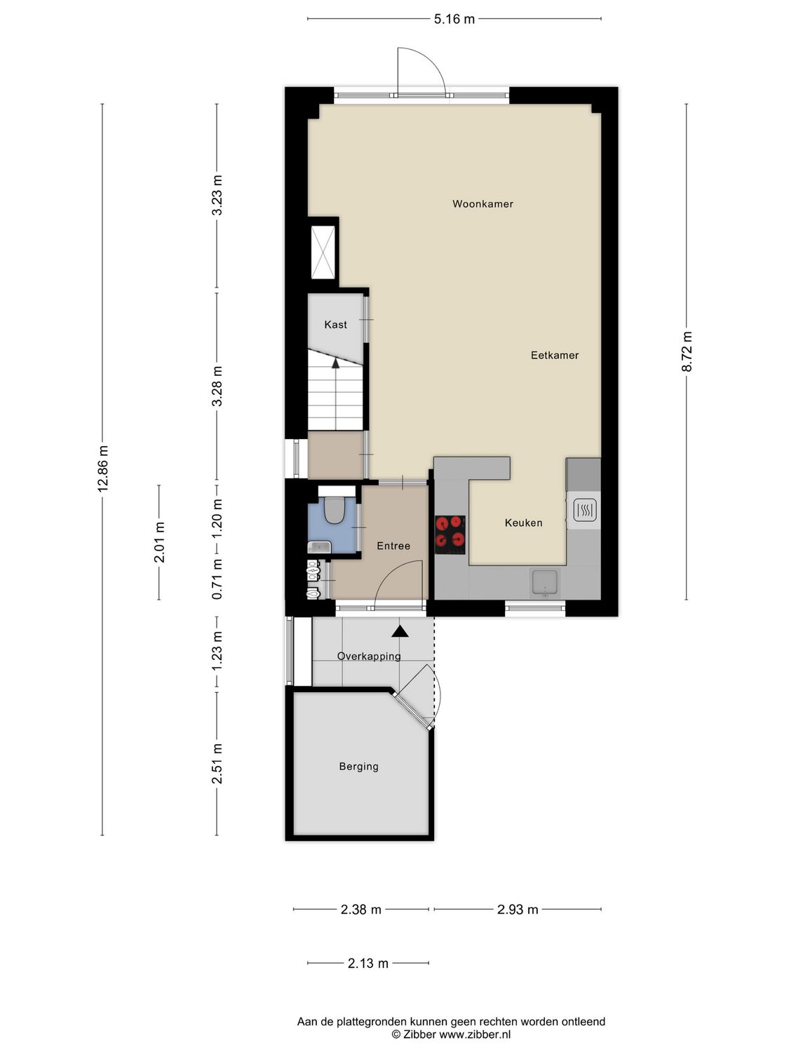 Heepvoorde 12, SPIJKENISSE plattegrond 1