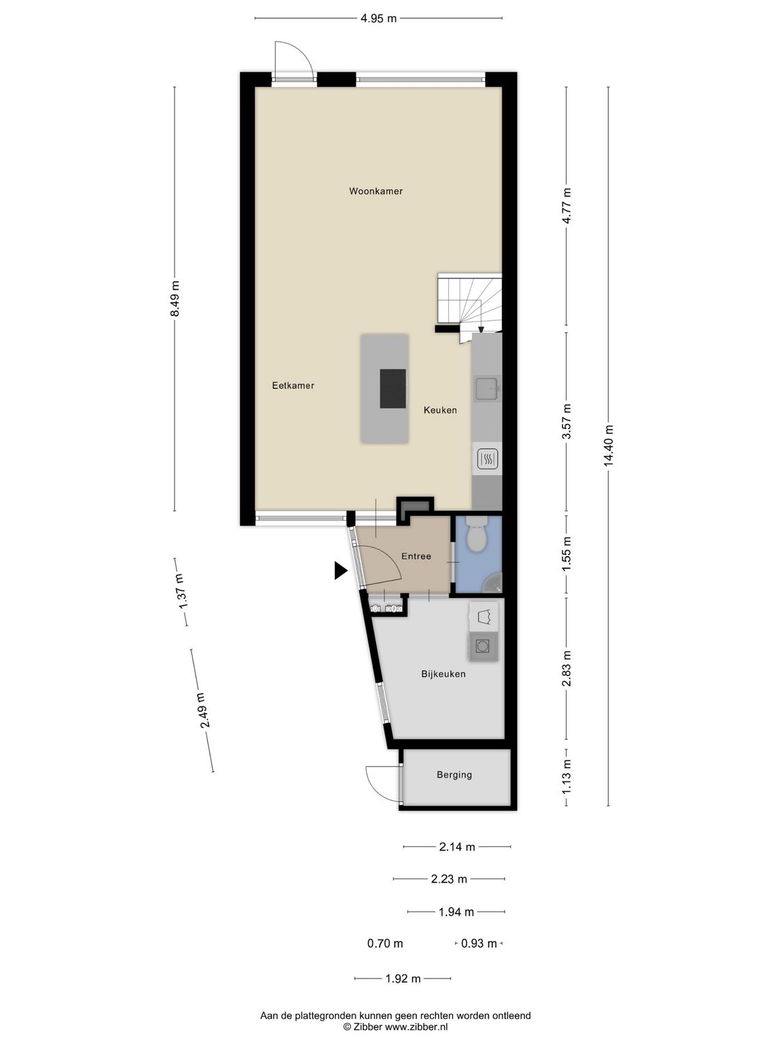 Paradijsstraat 33, ZUIDLAND plattegrond 0