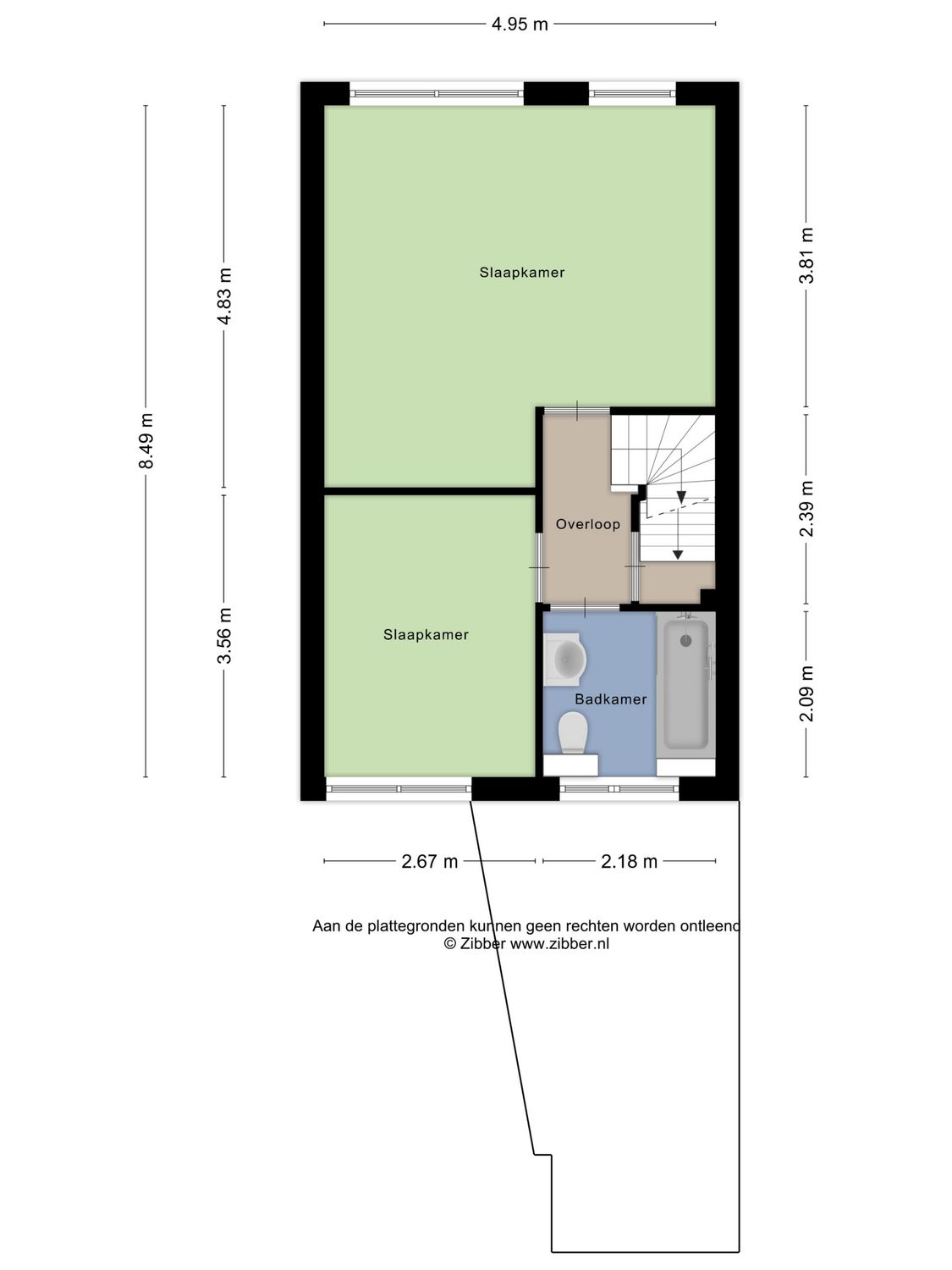 Paradijsstraat 33, ZUIDLAND plattegrond 3