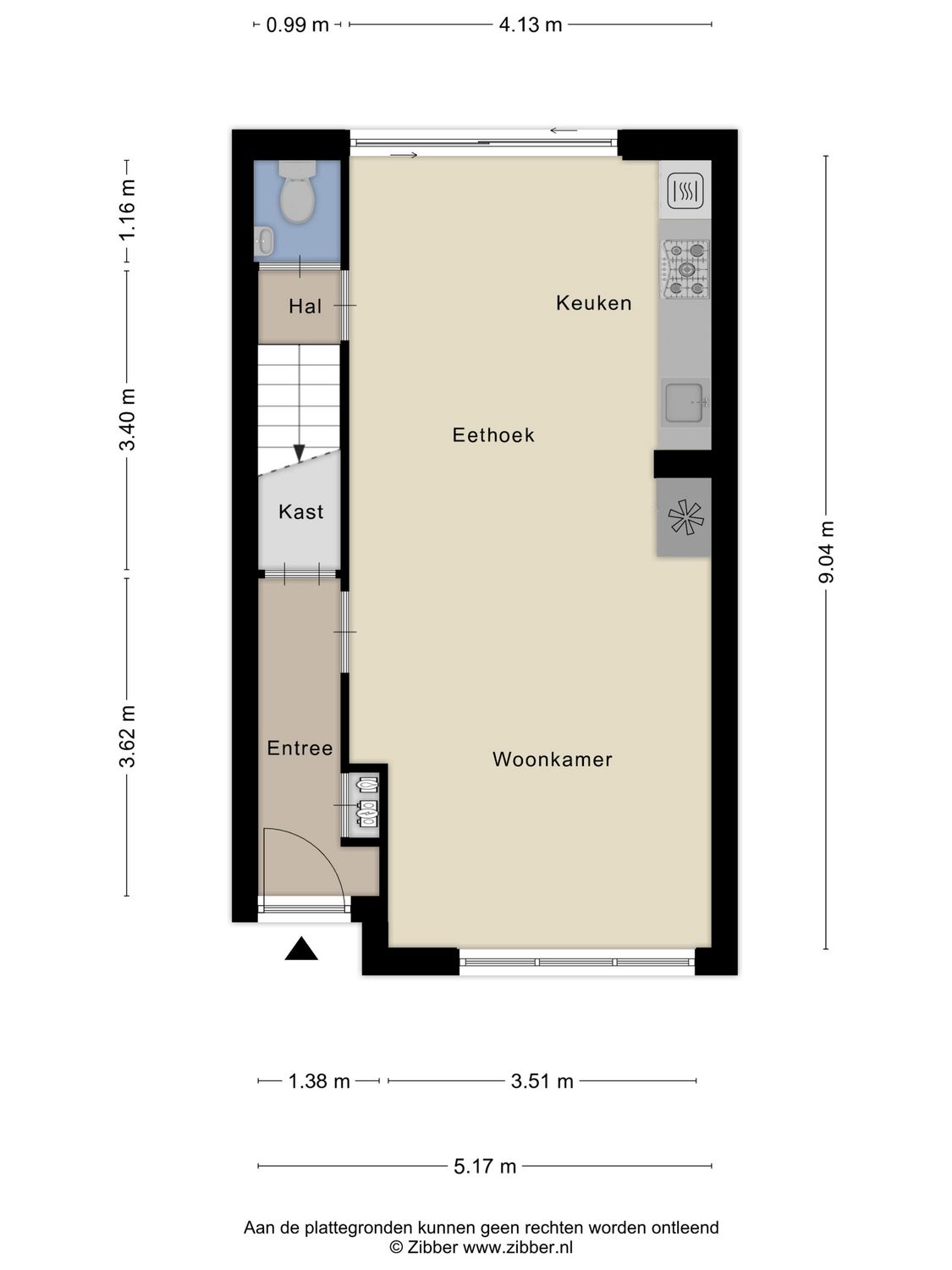 Nieuwe Wetering 219, HOOGVLIET ROTTERDAM plattegrond 0