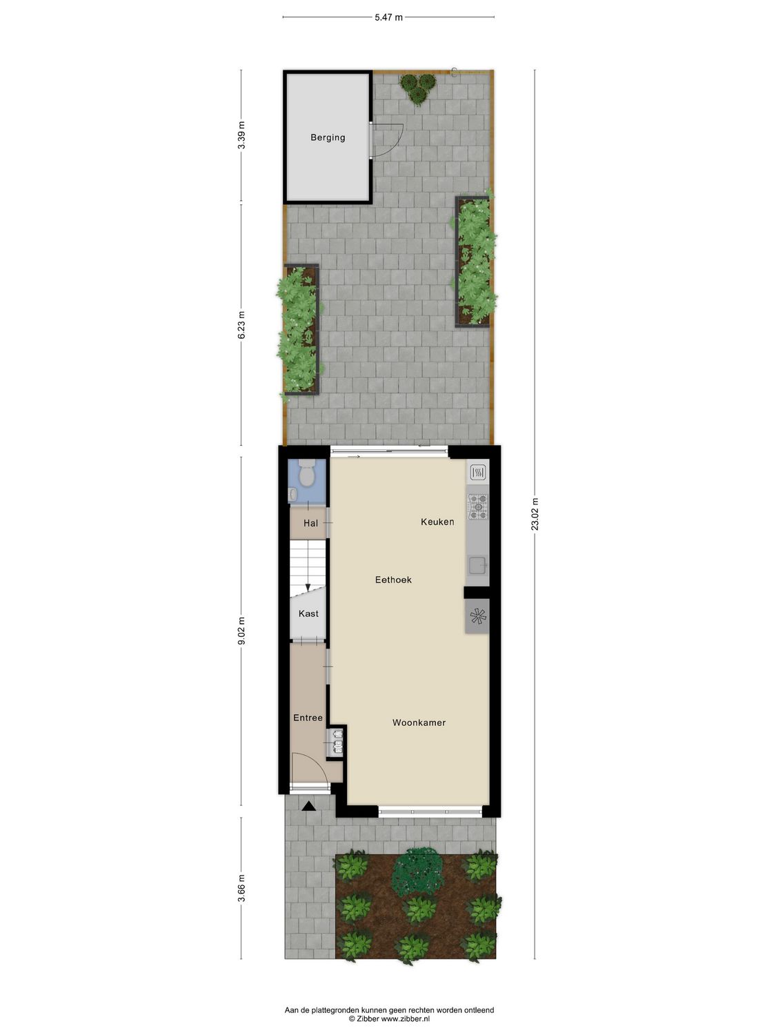 Nieuwe Wetering 219, HOOGVLIET ROTTERDAM plattegrond 1