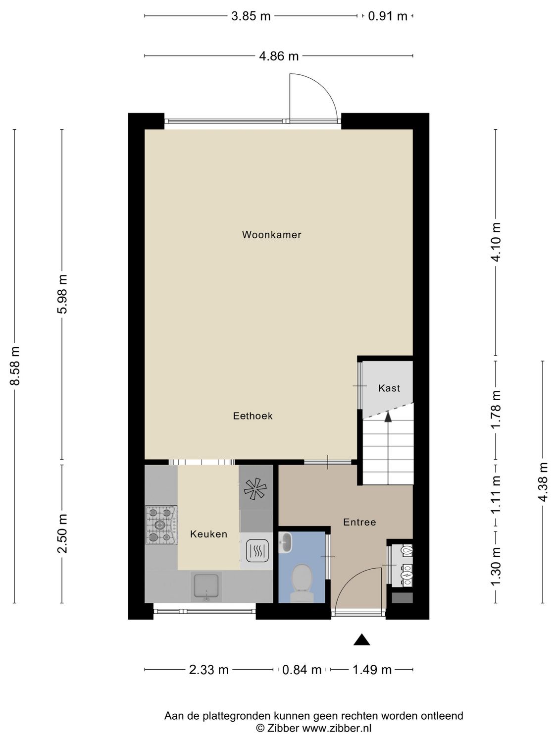 Iepenlaan 6C, SPIJKENISSE plattegrond 0
