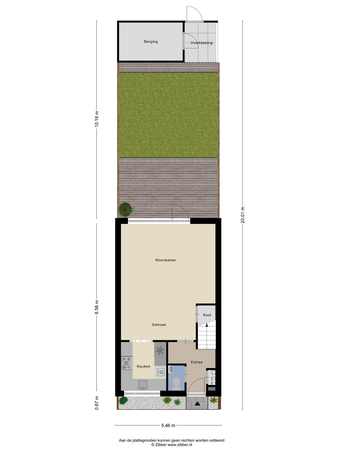 Iepenlaan 6C, SPIJKENISSE plattegrond 1