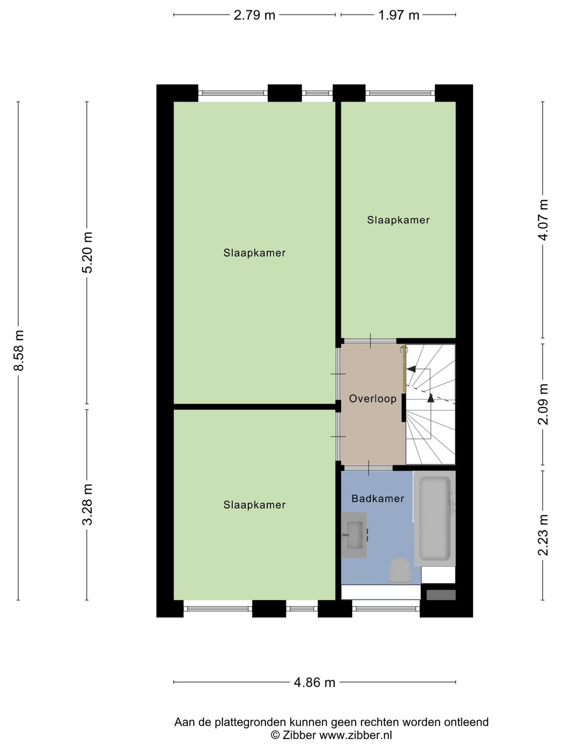 Iepenlaan 6C, SPIJKENISSE plattegrond 3